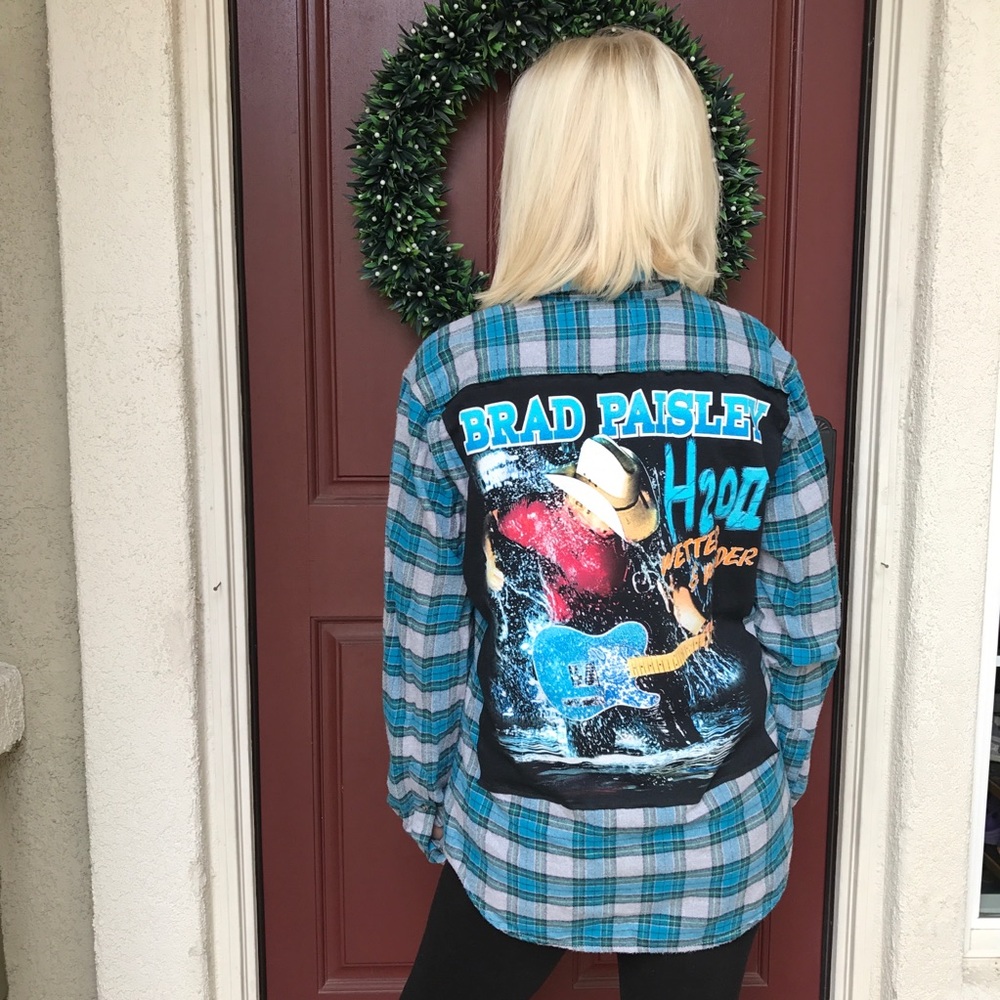 ✨Custom Made Brad Paisley Flannel😍